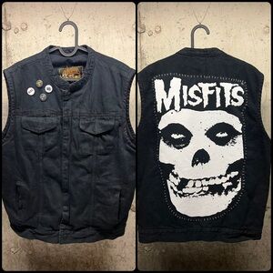New custom punk rock battle vest. Misfits!